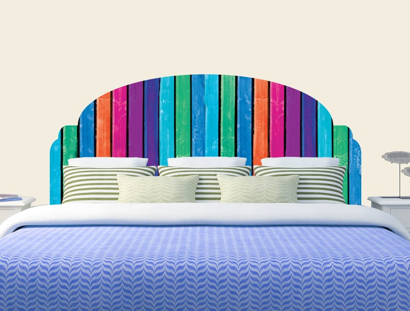 מדבקת קיר | ראש מיטה צבעוני