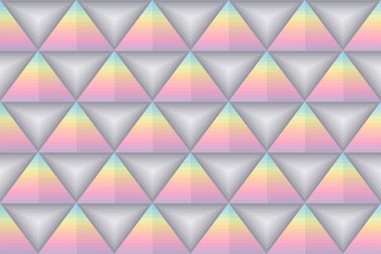 טפט פירמידת משולשים צבעוניים