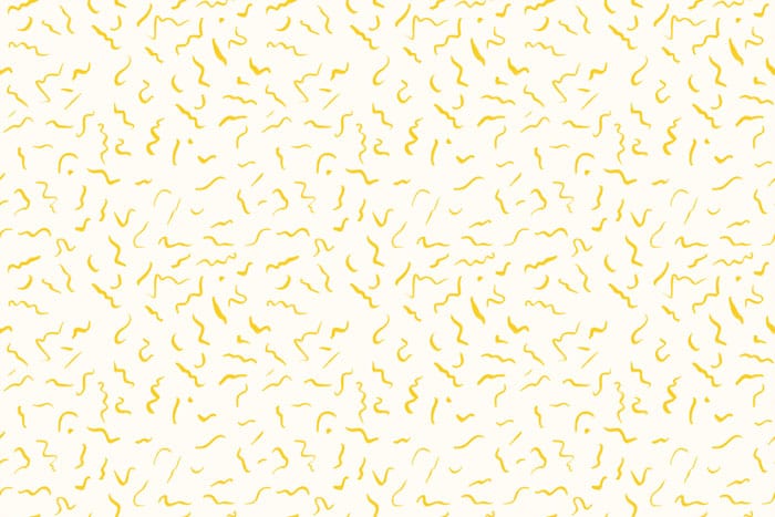 טפט צורות צהובות מסולסלות