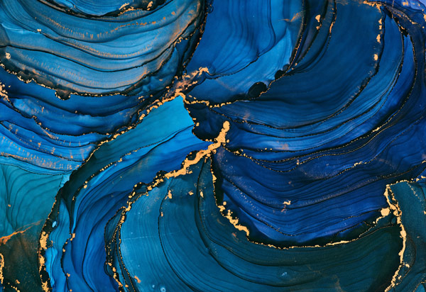 טפט - צורות שיש יוקרתי בצבעי כחול