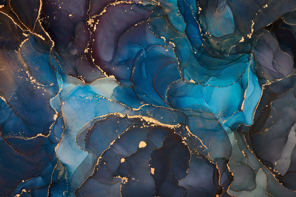 טפט – צורות שיש יוקרתי בצבעי כחול וגווני אפור