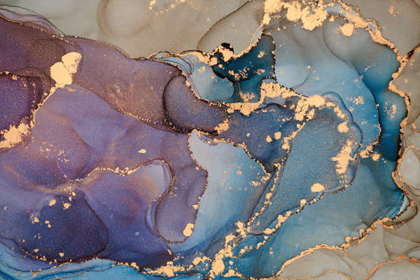 טפט – צורות שיש יוקרתי בצבעי סגול כחול וחום