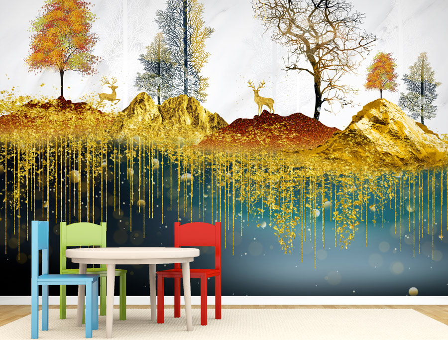 מדבקת טפט - יער קסום