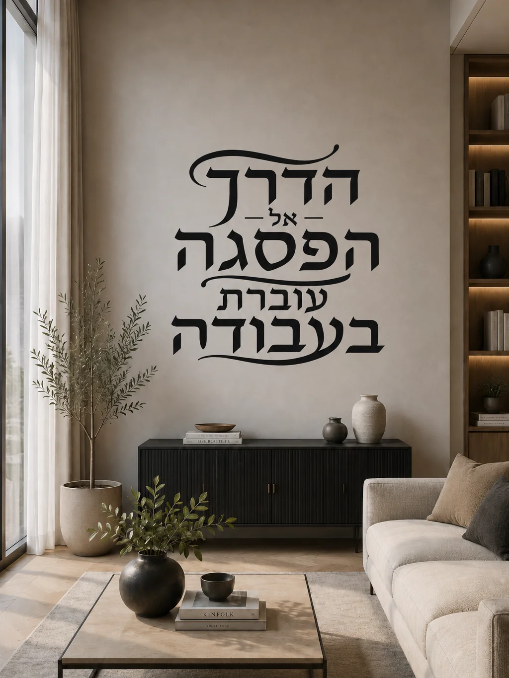 עיצוב קליגרפי עברי מודגש