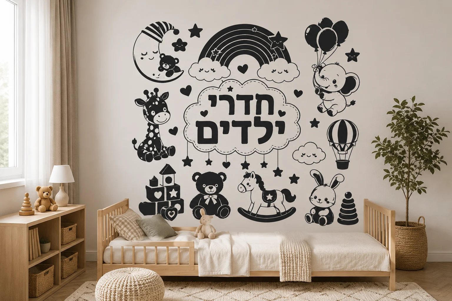 מדבקת חדר ילדים