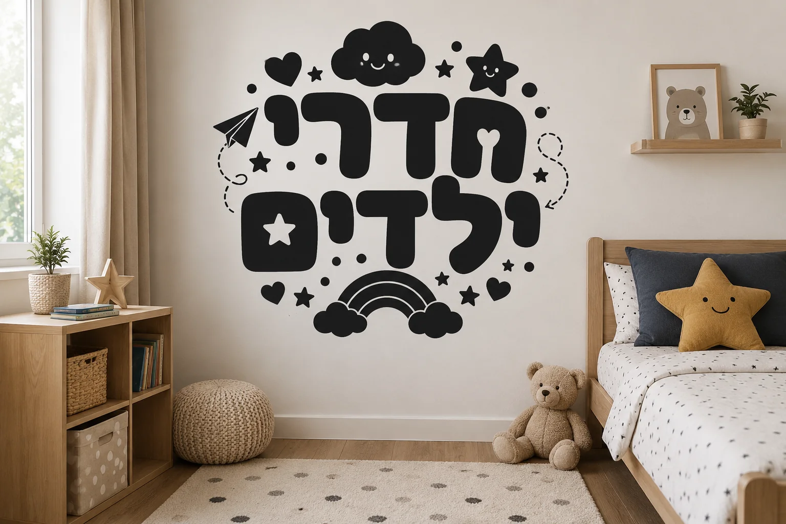 מדבקות לחדרי ילדים