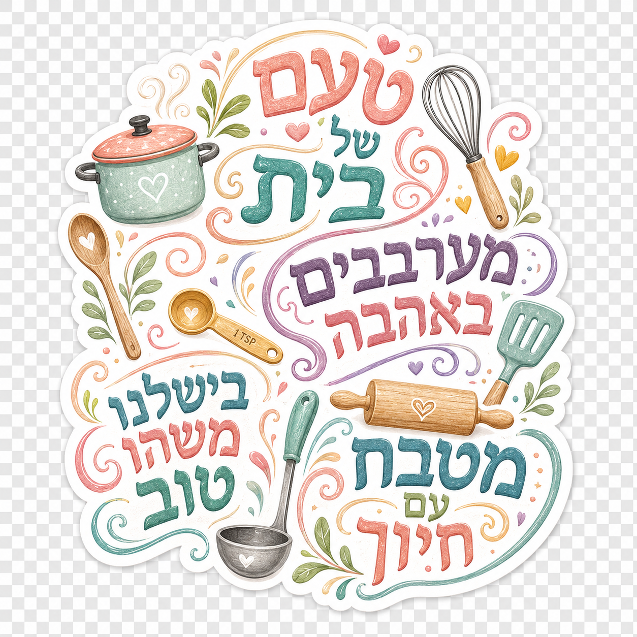 טיפוגרפיה שובבה במטבח