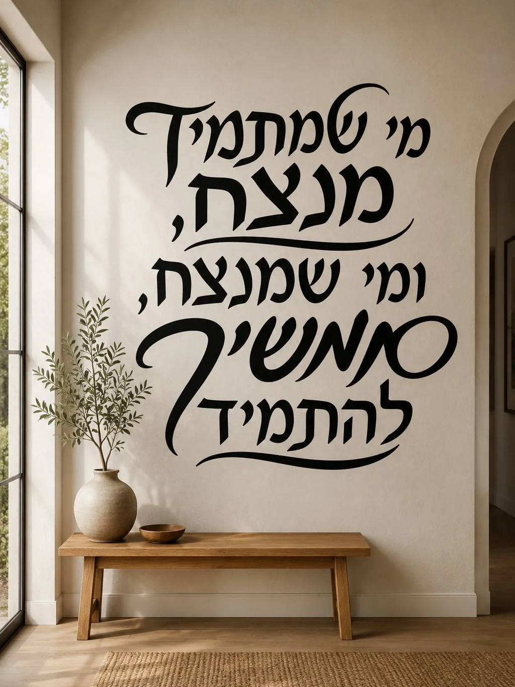 קליגרפיה עברית בהירה