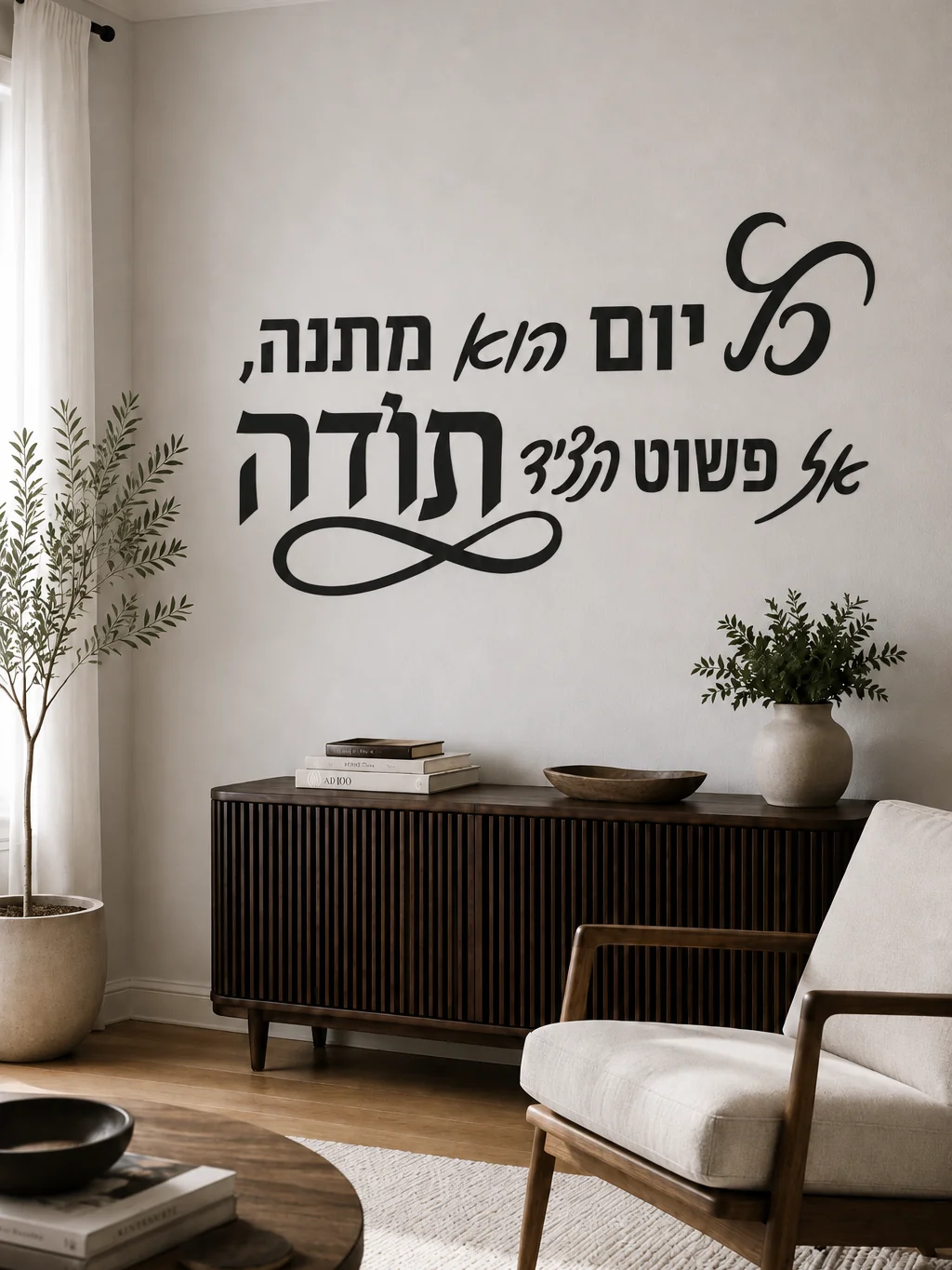 קליגרפיה עברית בשחור לבן