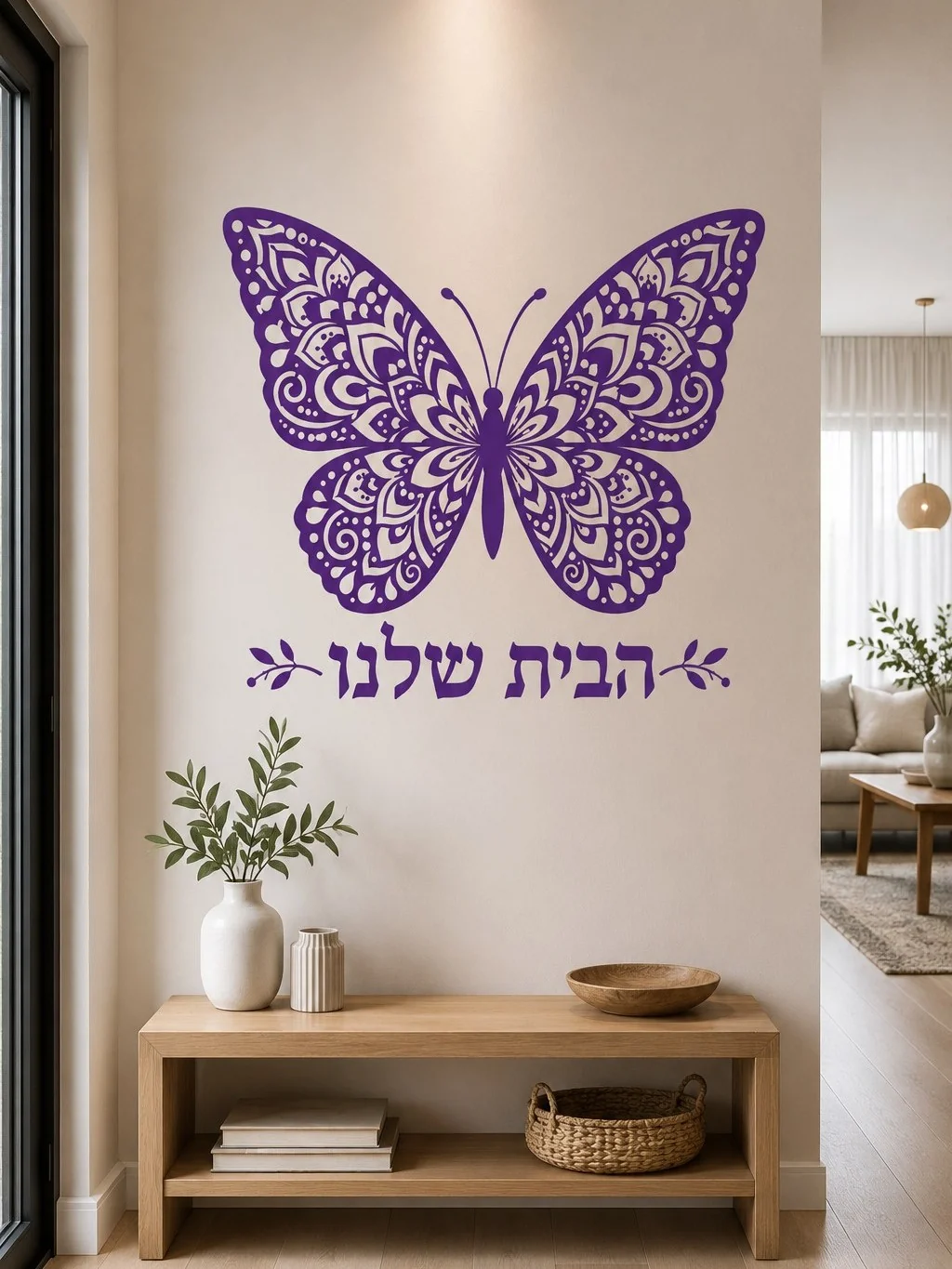 פרפר מורכב בשחור ולבן