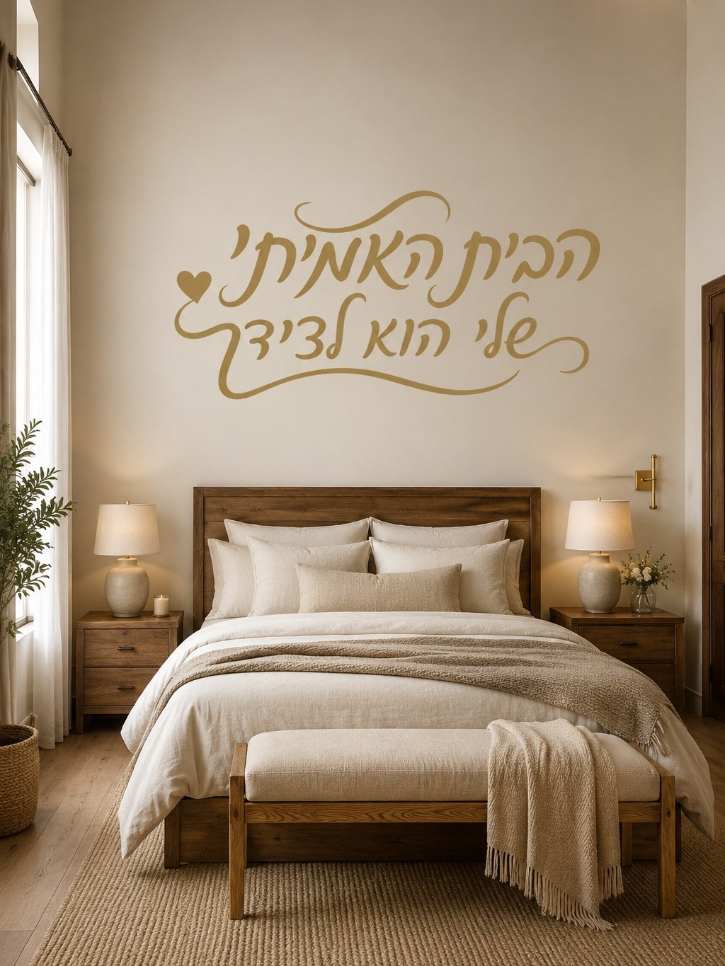 טיפוגרפיה בצבע אחיד עם לב קטן