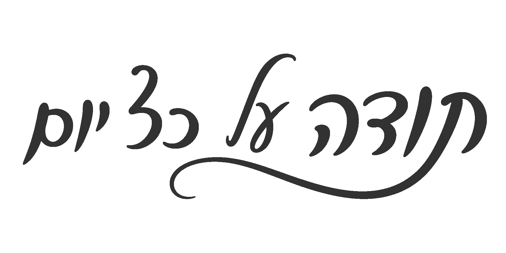 קליגרפיה עברית בזרימה