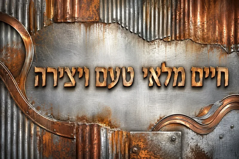 טפט מתכתי עברי