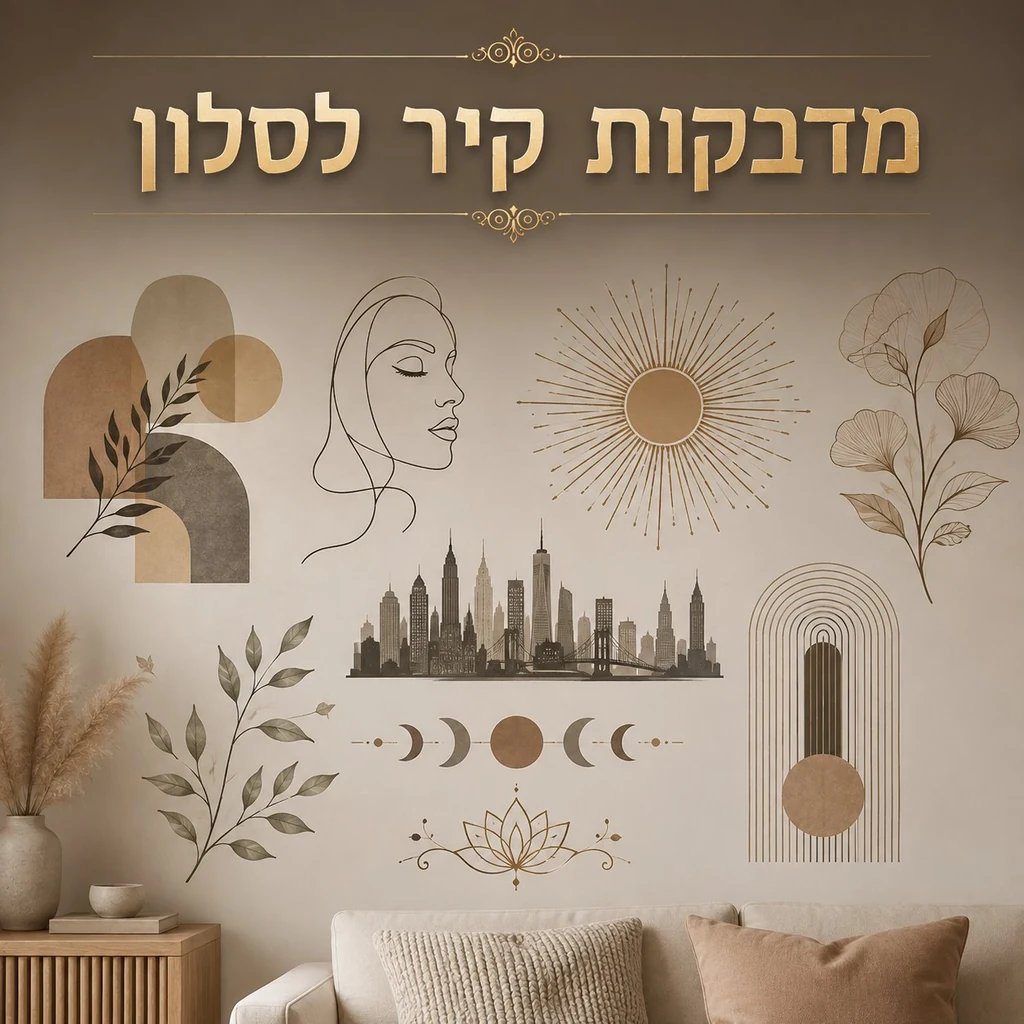 מדבקות קיר לסלון