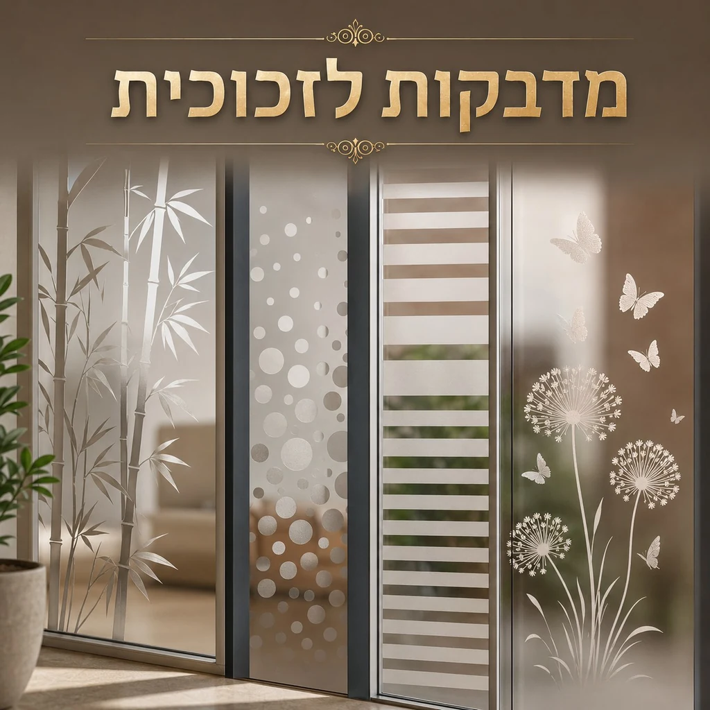 מדבקות לזכוכית
