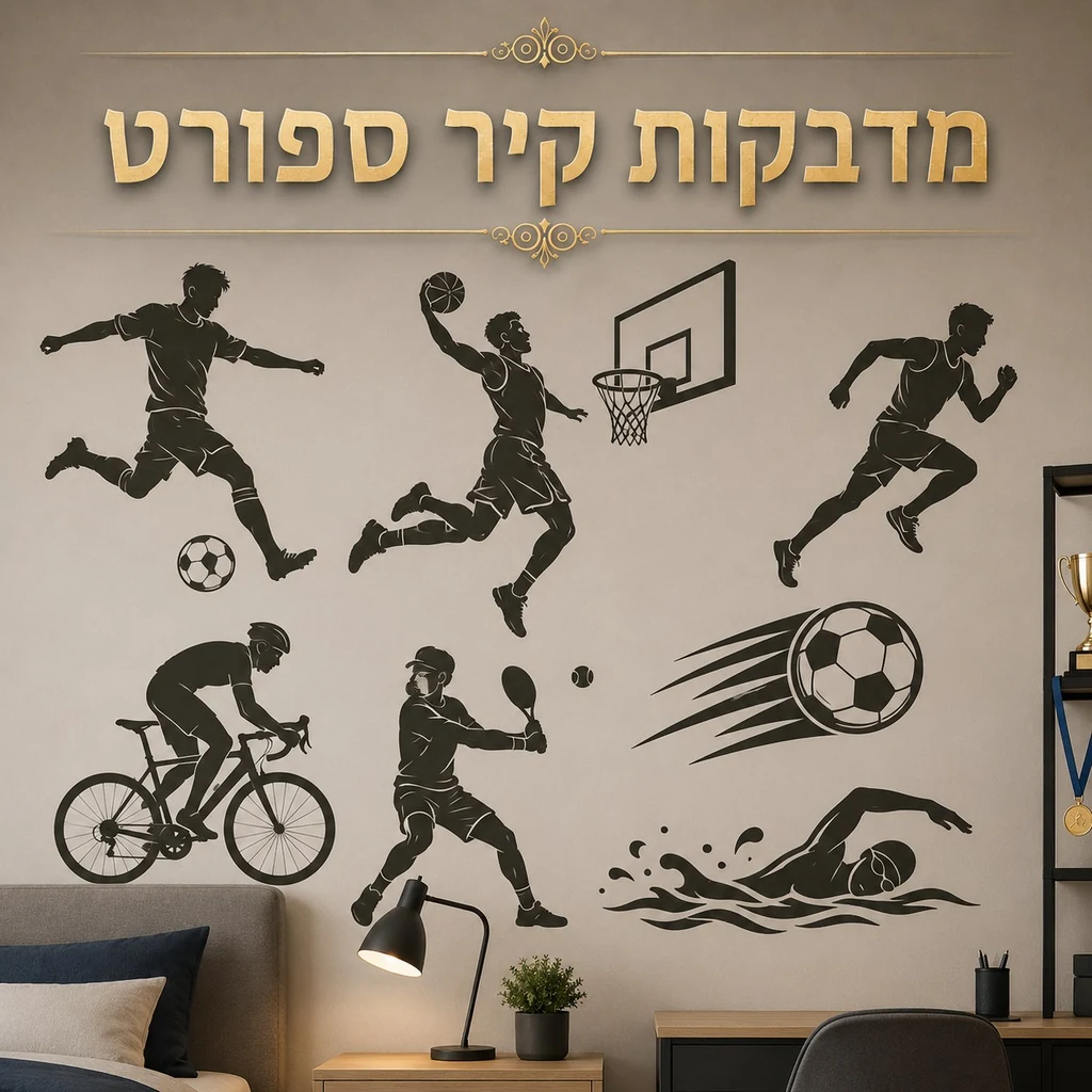 מדבקות קיר ספורט