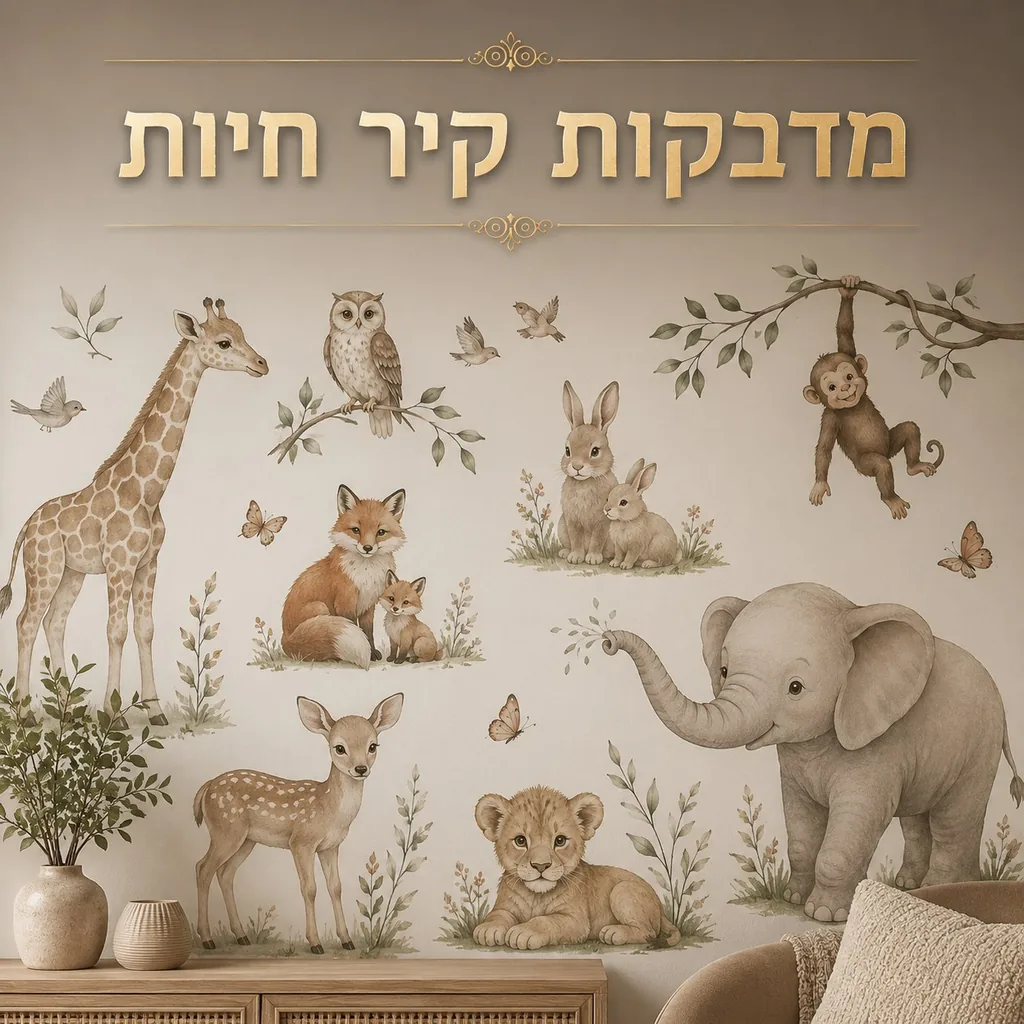 מדבקות קיר חיות