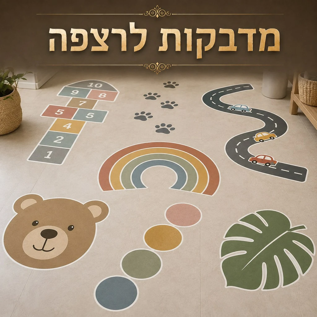 מדבקות לרצפה