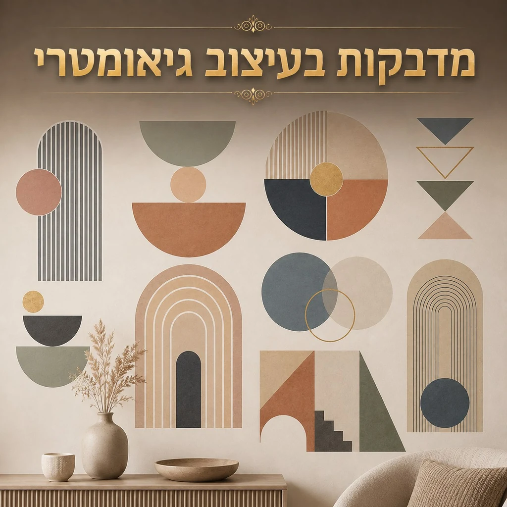 מדבקות בעיצוב גיאומטרי