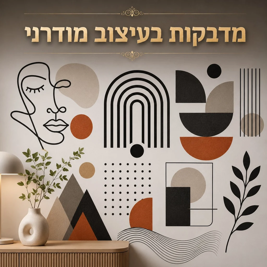 מדבקות בעיצוב מודרני