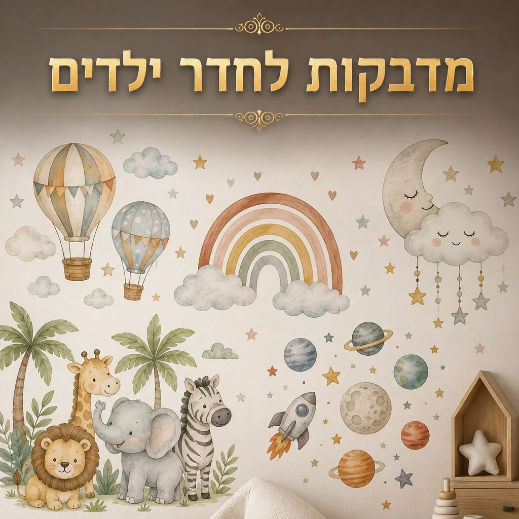 מדבקות לחדר ילדים