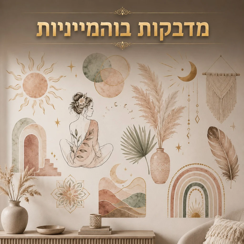מדבקות בוהמייניות