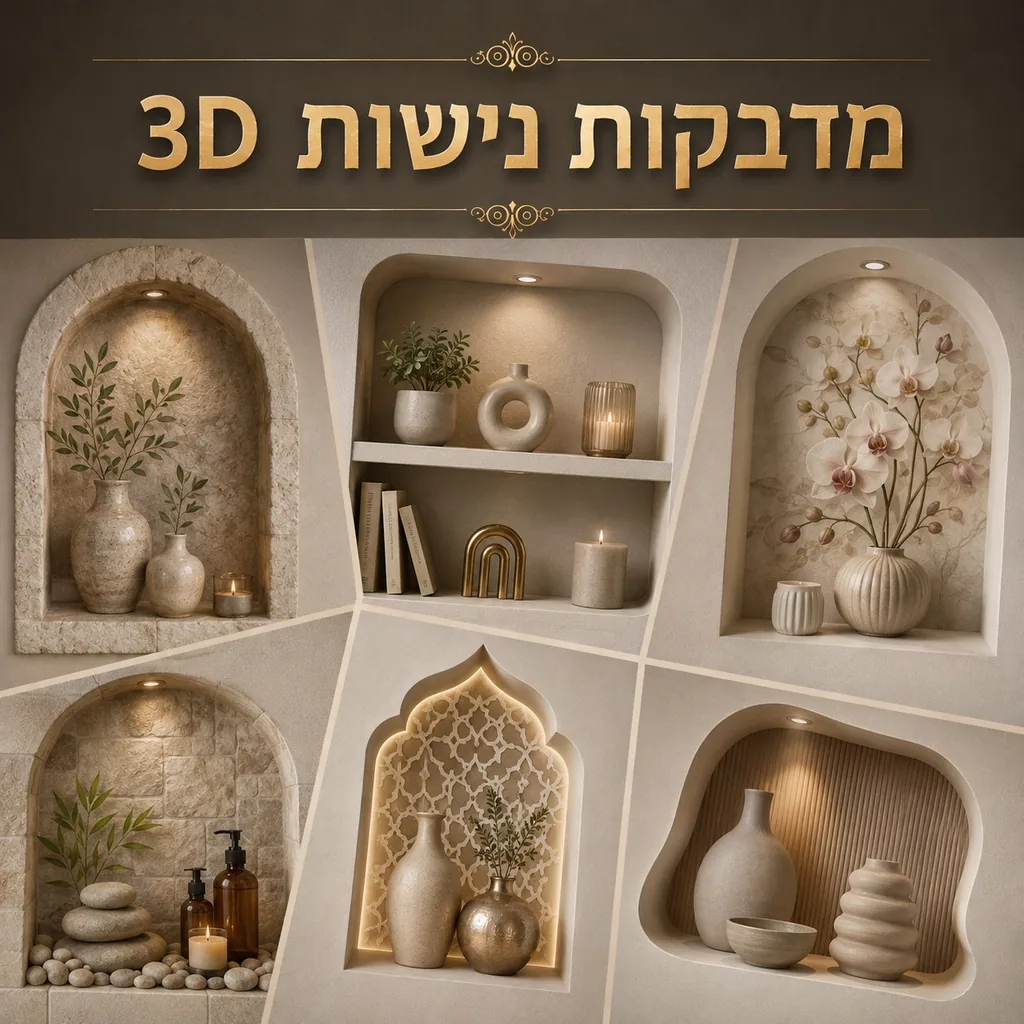 מדבקות נישות 3D