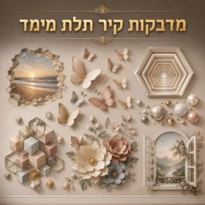 מדבקות קיר תלת מימד