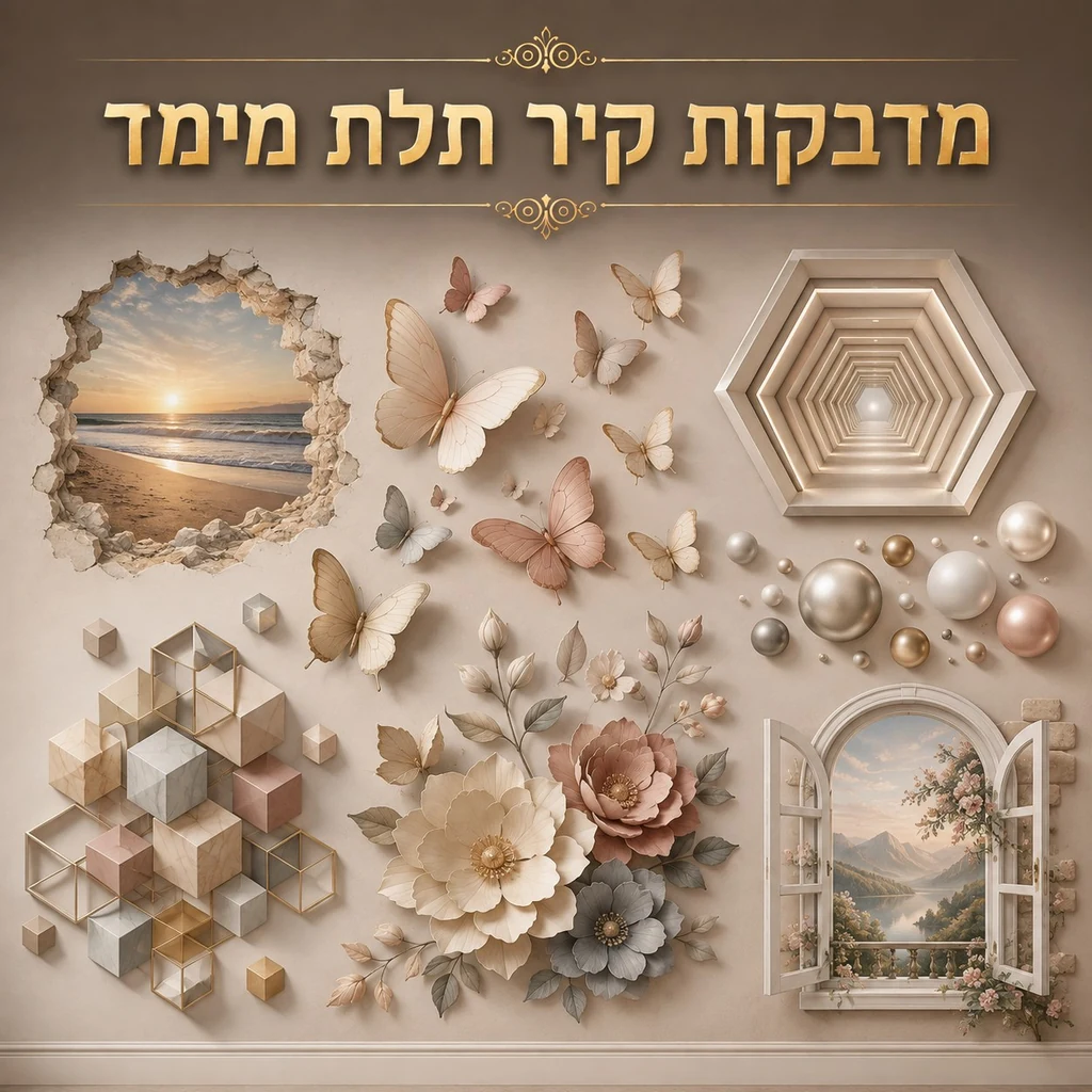 מדבקות קיר תלת מימד