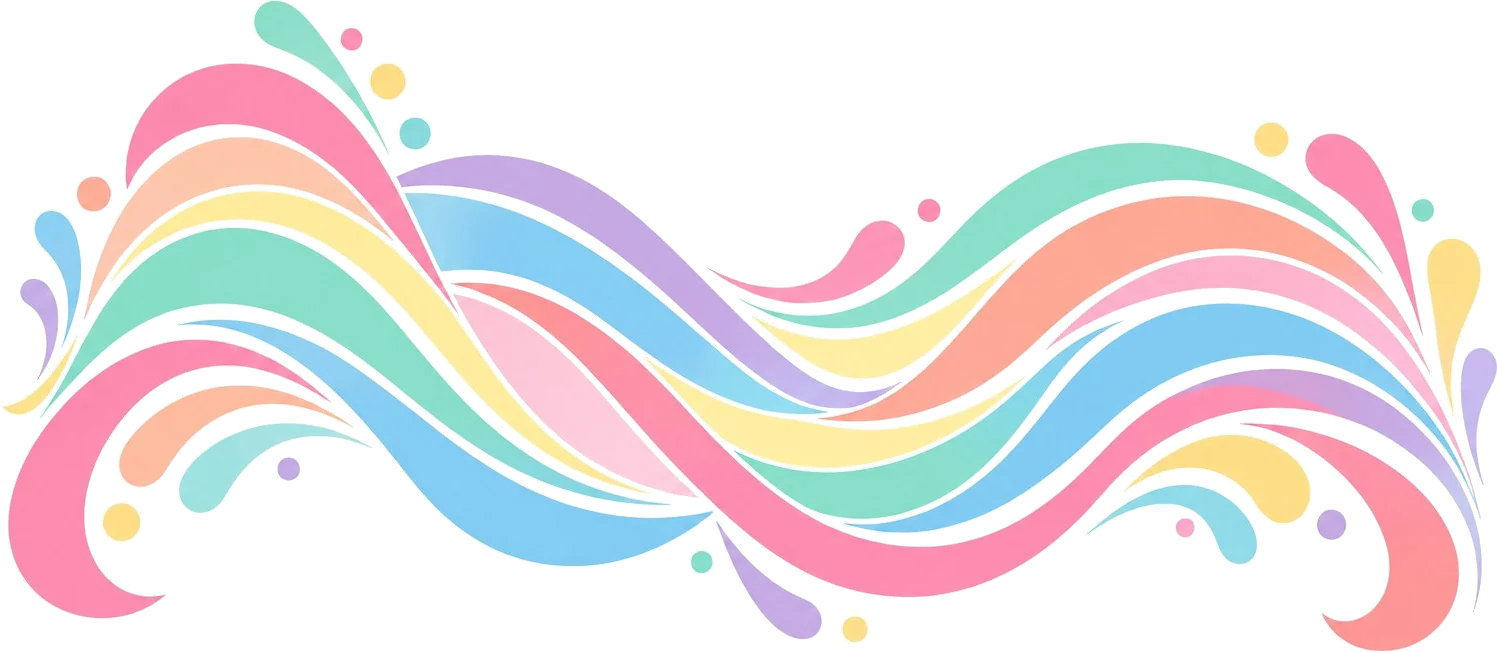 גלי פסטל דינמיים